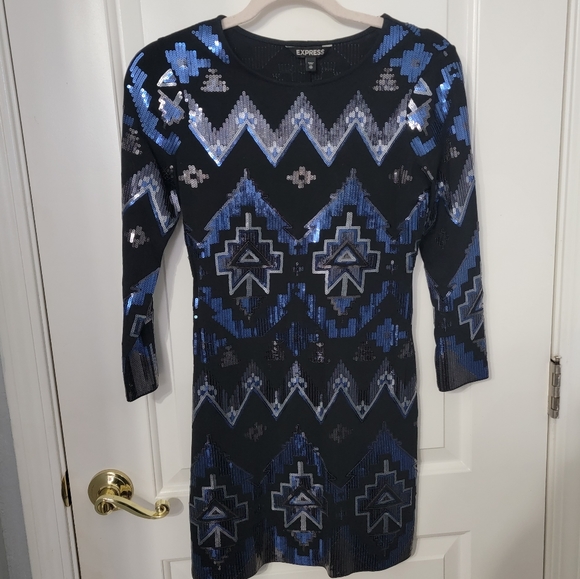 Express Sequin Dress - Picture 2 of 4